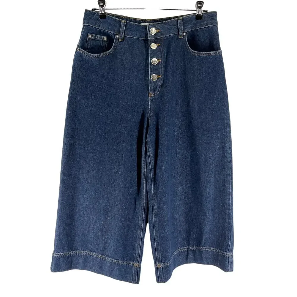 Aligne Cropped Blue Miles Denim Jeans Size 29 - Picture 2 of 4